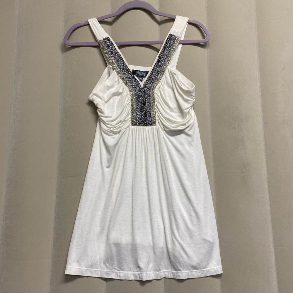 Vintage Hale Bob Women’s Top Medium Sequined Babydoll Boho Y2K NWT